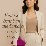 Donna vestita in modo chic e ordinato per alimentare autostima e sicurezza di sé