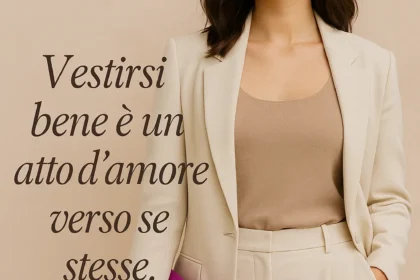 Donna vestita in modo chic e ordinato per alimentare autostima e sicurezza di sé