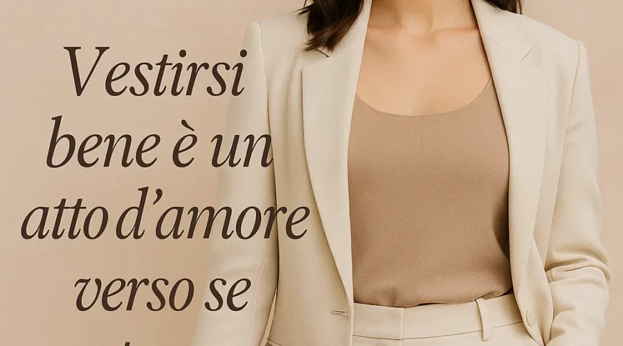 Donna vestita in modo chic e ordinato per alimentare autostima e sicurezza di sé