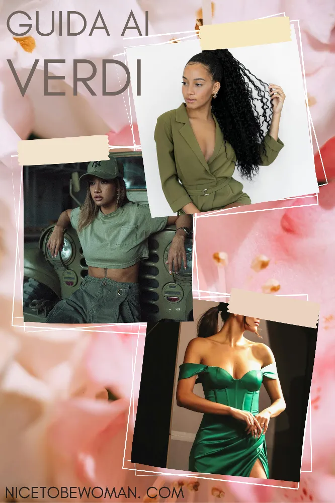 Esempi di outfit verde oliva, salvia e smeraldo