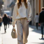 Donna indossa un outfit comodo ideale per una giornata no