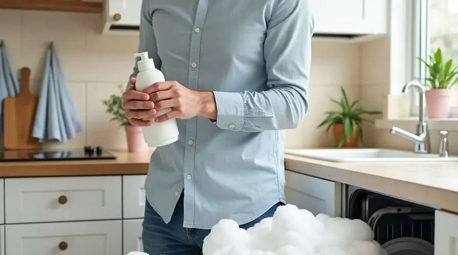 Marito confuso combina un guaio con la lavastoviglie