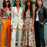 Quattro ragazze indossano outfit diversi per esprimere la personalità