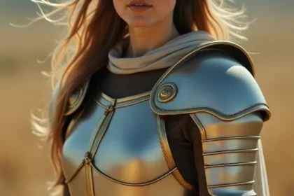 Donna con armatura, simbolo di protezione attuata con la pratica del distacco sano