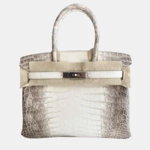 Borsa Hermès Birkin 30 Himalaya coccodrillo Niloticus D Stamp