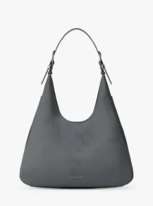 Borsa hobo Nolita grande in nabuk colore grigio Michael Kors