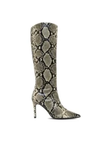Stivali con stampa pitone e tacco alto Eva Minge su Modivo