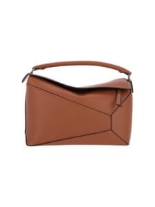 Borsa di lusso Loewe Puzzle in pelle color tan su Sugar