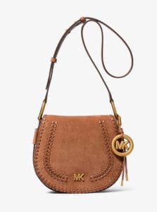 Borsa a tracolla Josie media in pelle colore marrone Michael Kors