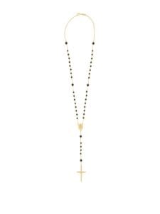 Collana Rosario in ottone colore dorato e strass Dolce & Gabbana