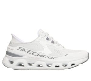 Skechers Donna Slip-ins modello Glide-step Altus in colore bianco con dettagli in grigio