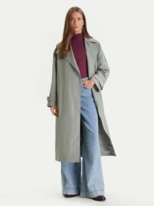 Trench lungo da donna in colore grigio chiaro Calvin Klein Jeans su Modivo