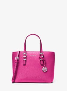 Michael Kors borsa Quinn in pelle martellata colore fucsia per la selezione Everyday Style di Nice to be Woman