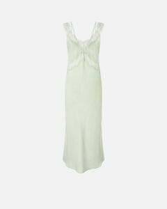 Pinko abito midi slipdress in colore verde con inserti in pizzo selezione Everyday Style di Nice to be Woman