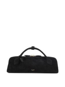 Alaïa borsa in pelle scamosciata teckel colore nero su TheBS per la selezione Luxury Edit di Nice to be Woman