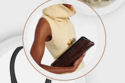 Borse da salone di lusso: Prada Galleria mini rossa, Chanel sfera dorata, Jacquemus Chiquito nera, Dolce & Gabbana box barocca con orologio. Selezione di Nice to be Woman.