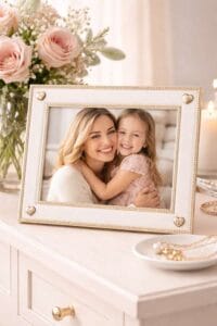 cornice con foto mamma e figlia idea regalo emozionale per la festa della mamma per Nice to be Woman