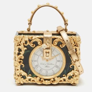 Dolce & Gabbana borsa Dolce Box in pelle e acrilico con orologio su the Luxury Closet per la selezione Luxury Edit di Nice to be Woman