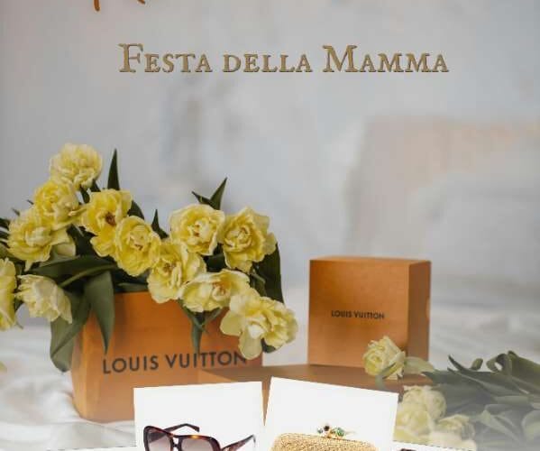 Idee regalo di lusso per la Festa della Mamma con borse firmate, gioielli e accessori eleganti in composizione raffinata