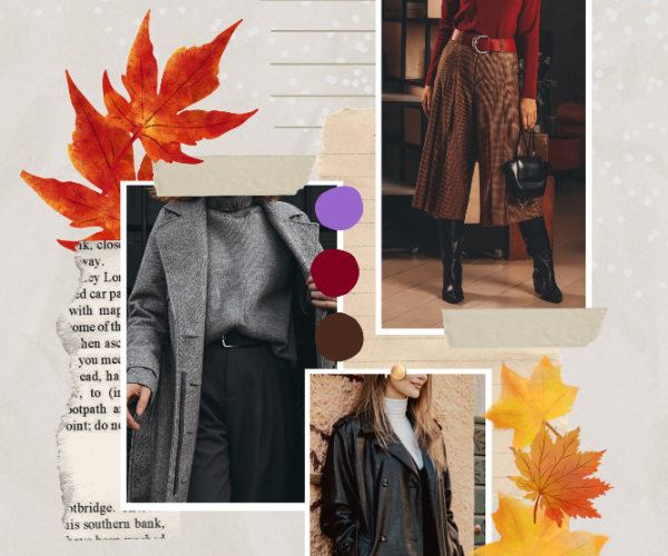 Collage di tendenze moda Autunno Inverno 2026-2027: cappotti, sartorialità, colori intensi e nuovi dettagli di stagione.